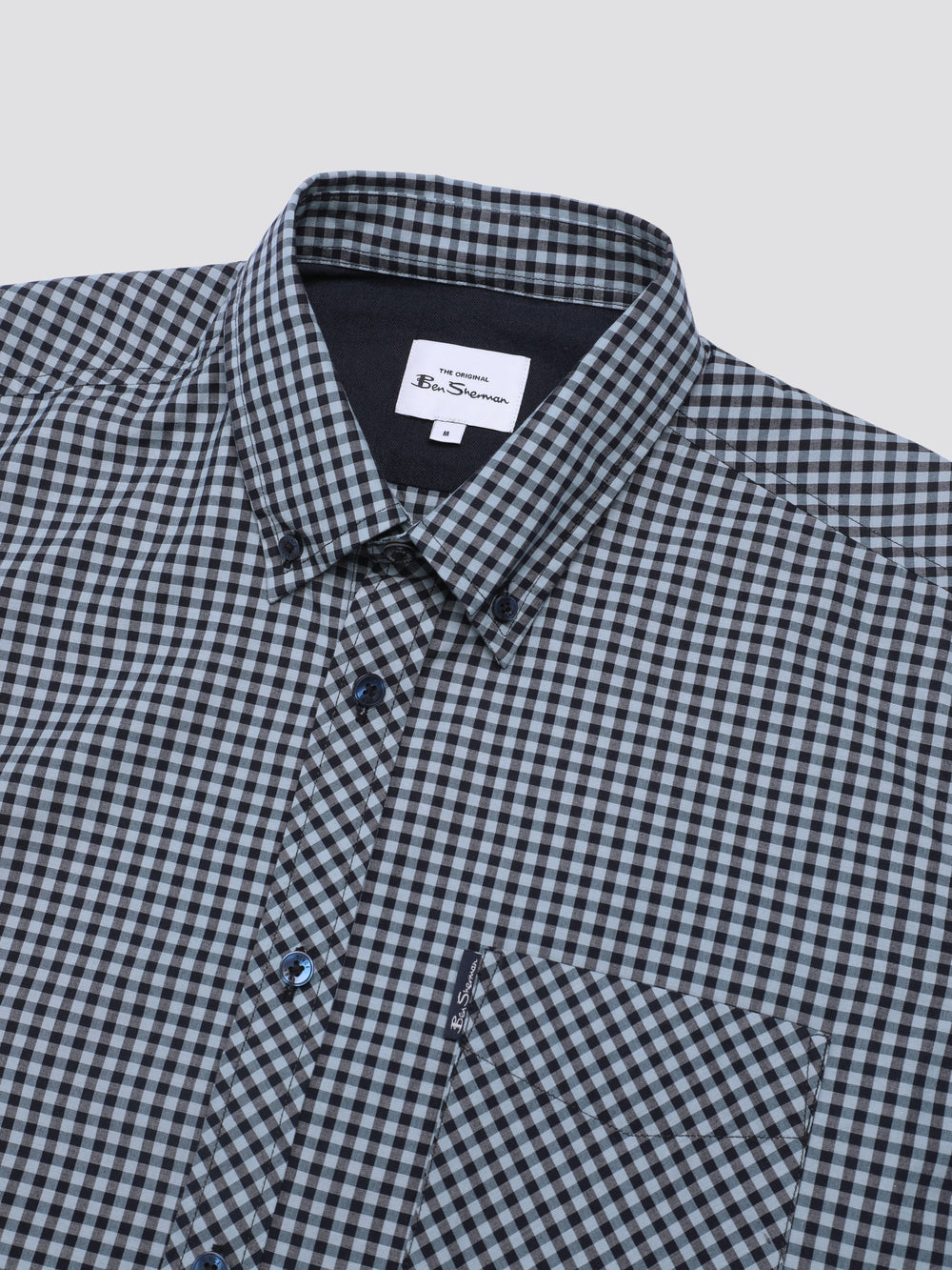 Chemises Ben Sherman Signature Short Sleeve Gingham Bleu | FKH-53979264